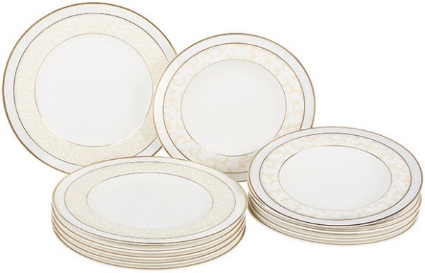 Villeroy & Boch Ivoire Tafel-Set für 6 Personen / 12 Teile