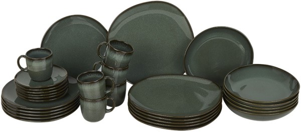 like. by Villeroy & Boch Lave Vert Basic-Set für 6 Personen / 30 Teile