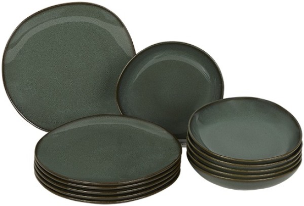 like. by Villeroy & Boch Lave Vert Tafel-Set für 6 Personen / 12 Teile