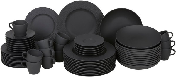 Villeroy & Boch Manufacture Rock Basic-Set für 12 Personen / 60 Teile