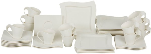 Villeroy & Boch NewWave Kaffee-Set für 12 Personen / 36 Teile