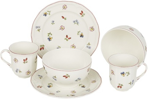 Villeroy & Boch Petite Fleur Frühstücks-Set für 2 Personen / 6 Teile
