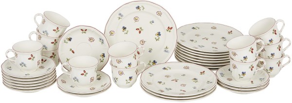 Villeroy & Boch Petite Fleur Kaffee-Set für 12 Personen / 36 Teile