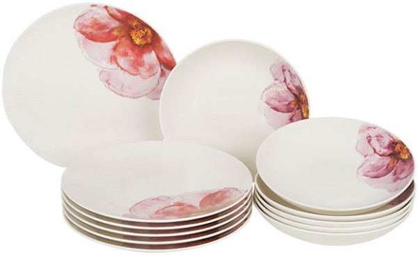 Villeroy & Boch Rose Garden Tafel-Set für 6 Personen / 12 Teile A U S L A U F !