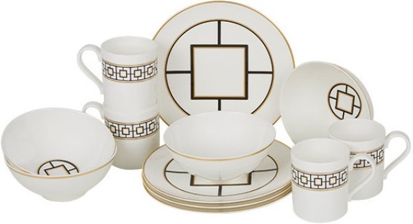 Villeroy & Boch Signature MetroChic Frühstücks-Set für 4 Personen / 12 Teile
