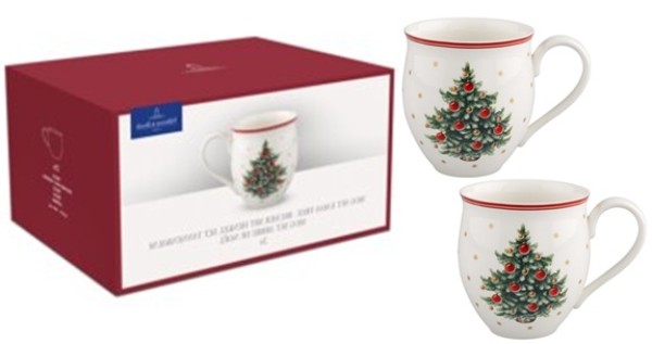 Villeroy & Boch Toy's Delight Becher mit Henkel: Tannenbaum Set 2tlg.