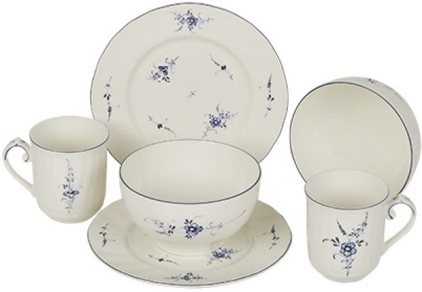 Villeroy & Boch Vieux Luxembourg Frühstücks-Set für 2 Personen / 6 Teile
