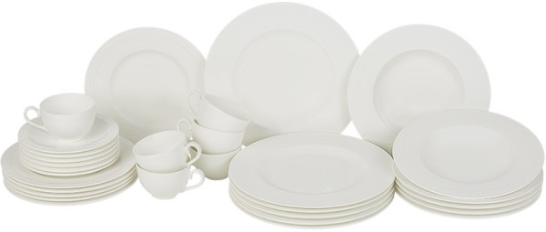 Villeroy & Boch White Pearl Basic-Set für 6 Personen / 30 Teile