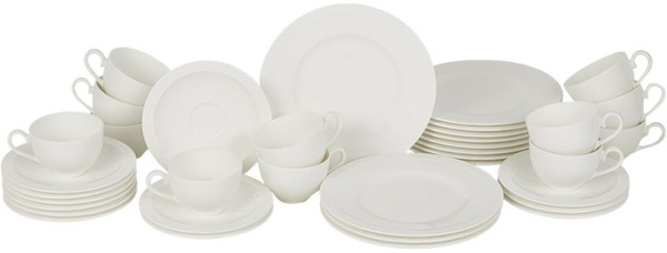 Villeroy & Boch White Pearl Kaffee-Set für 12 Personen / 36 Teile