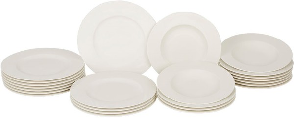 vivo - Villeroy & Boch Group Basic White Tafel-Set für 12 Personen / 24 Teile