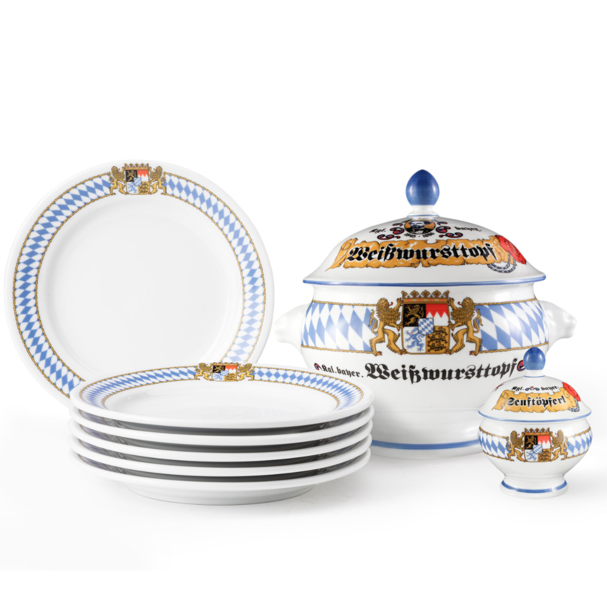 Seltmann Weiden Compact Bayern Weißwurst-Set 8-tlg.