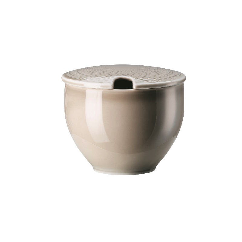 Rosenthal Junto Pearl Grey - Porzellan Zuckerdose 0,28 L