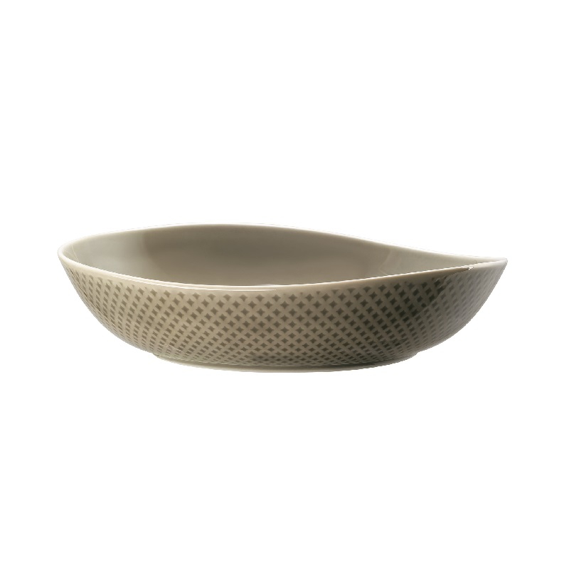 Rosenthal Junto Pearl Grey - Porzellan Teller tief 25 cm