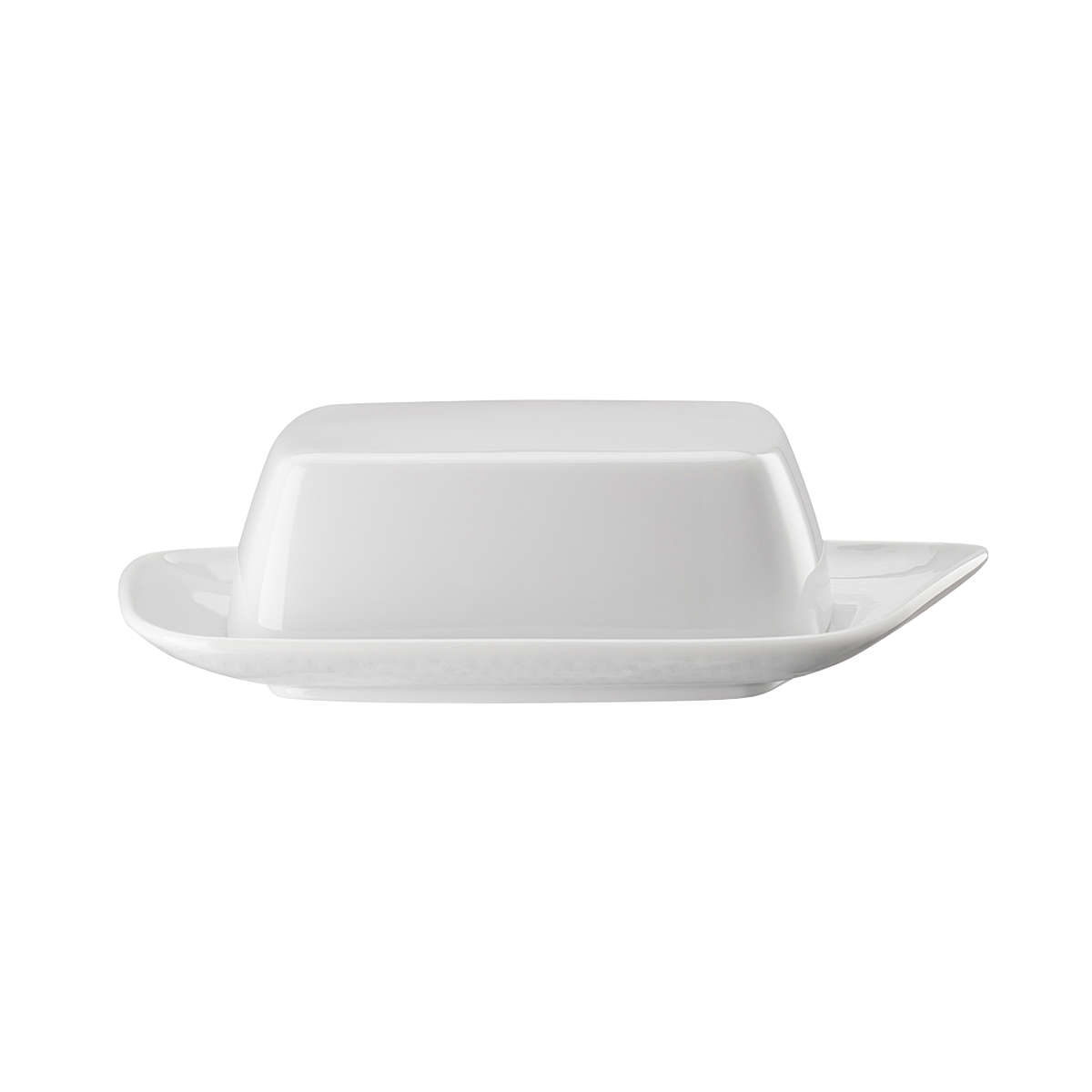 Rosenthal Junto Weiß - Porzellan Butterdose 250 g