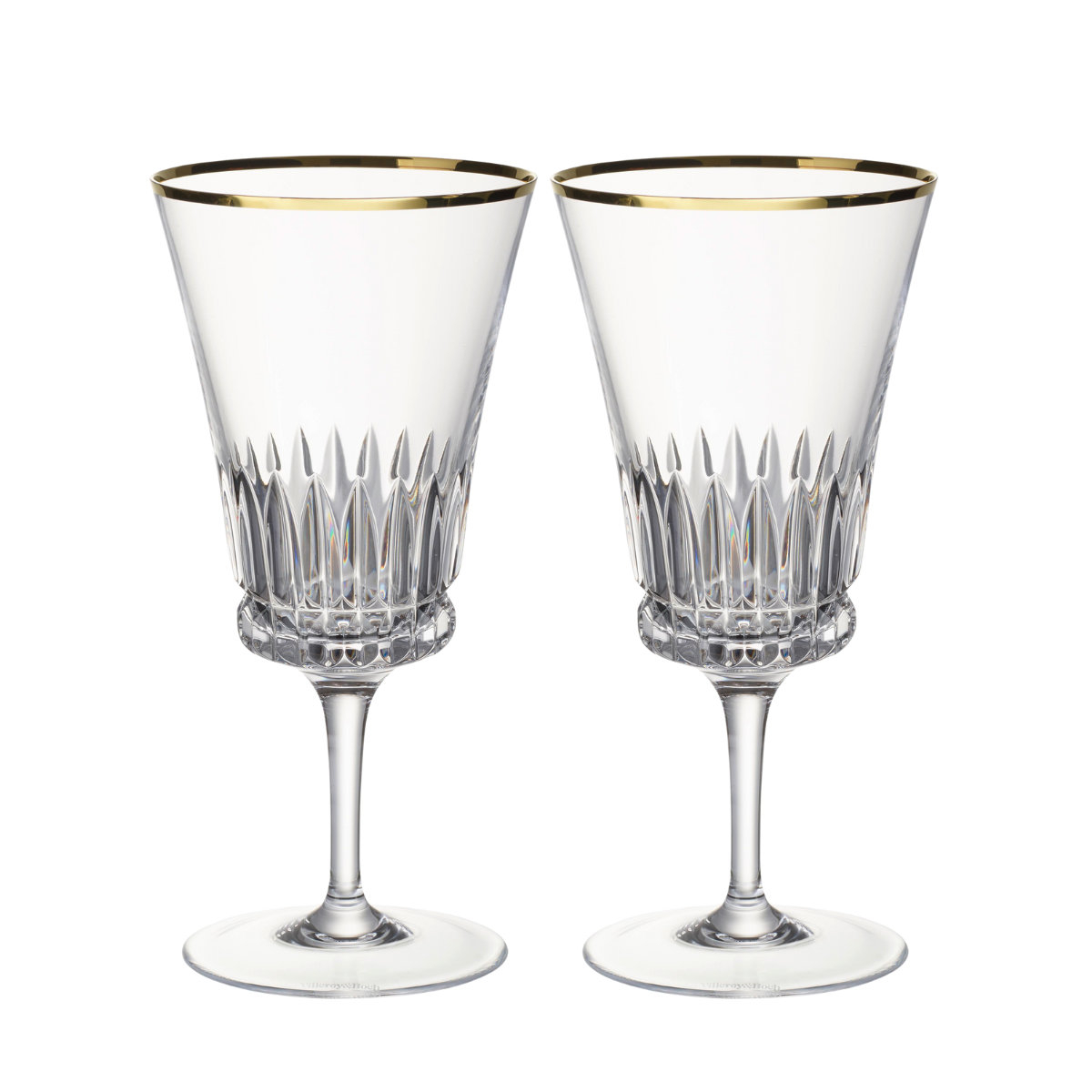 Villeroy & Boch Gläser Grand Royal Gold - Kristallglas Wasserkelch Set 2-tlg. 0,25 L