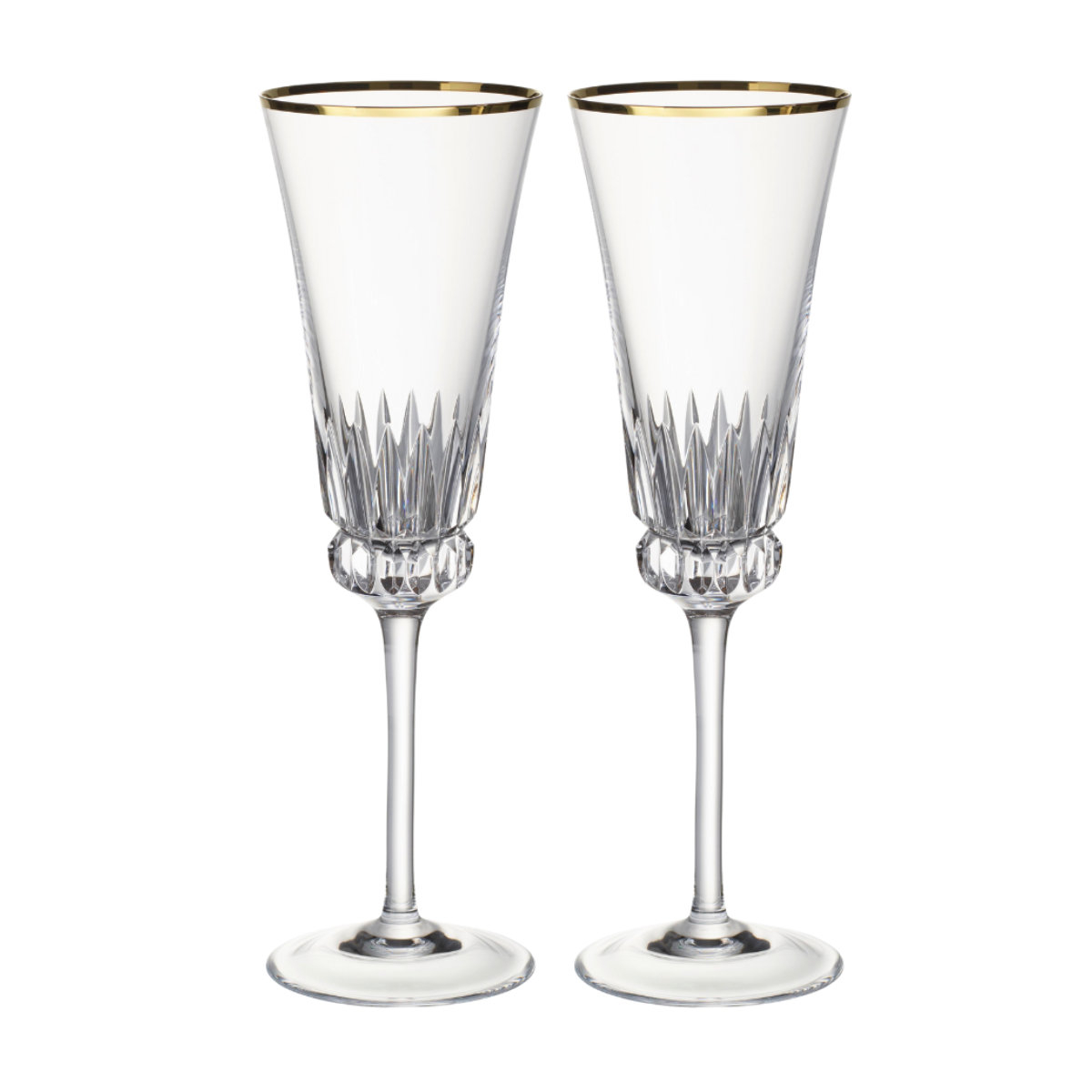 Villeroy & Boch Gläser Grand Royal Gold - Kristallglas Sektkelch Set 2-tlg. 0,12 L