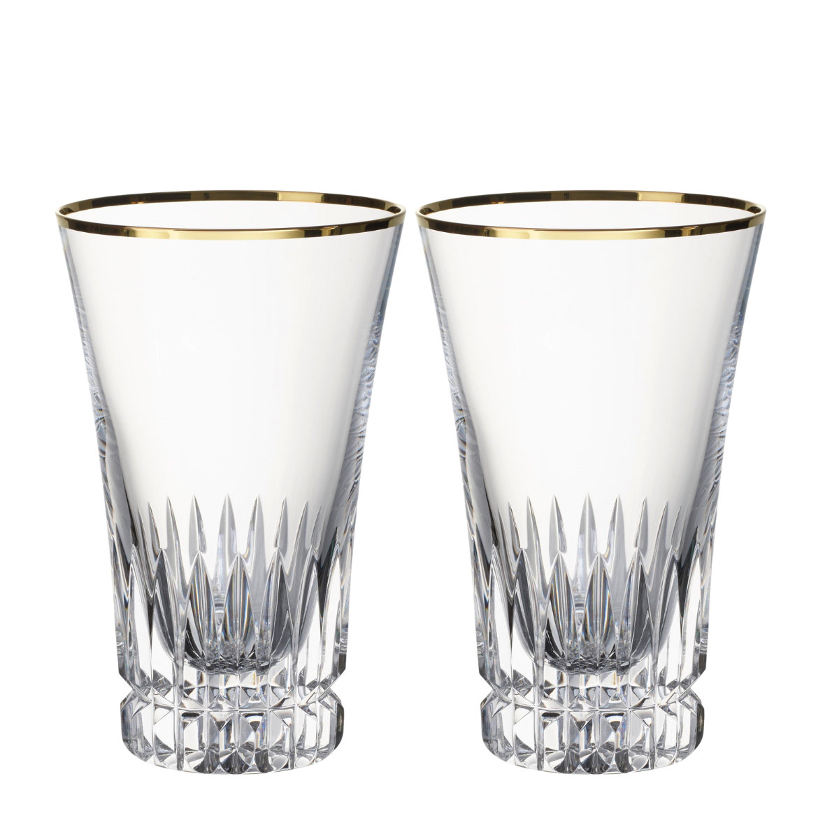 Villeroy & Boch Gläser Grand Royal Gold - Kristallglas Longdrinkglas Set-2tlg. 0,30 L