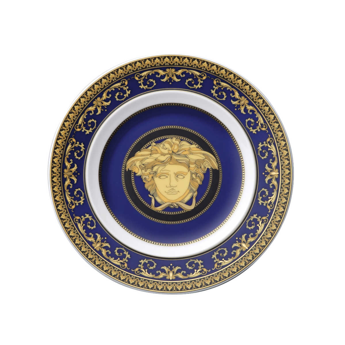 Rosenthal Versace Medusa blue Brotteller 18 cm