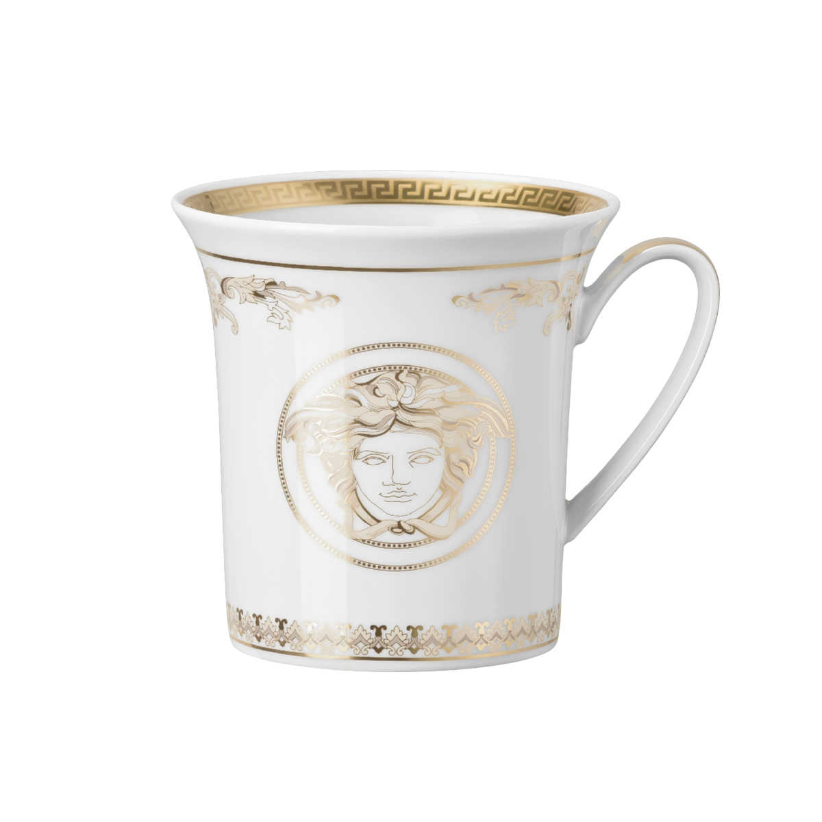 Rosenthal Versace Medusa Gala Gold Becher mit Henkel 0,35 L