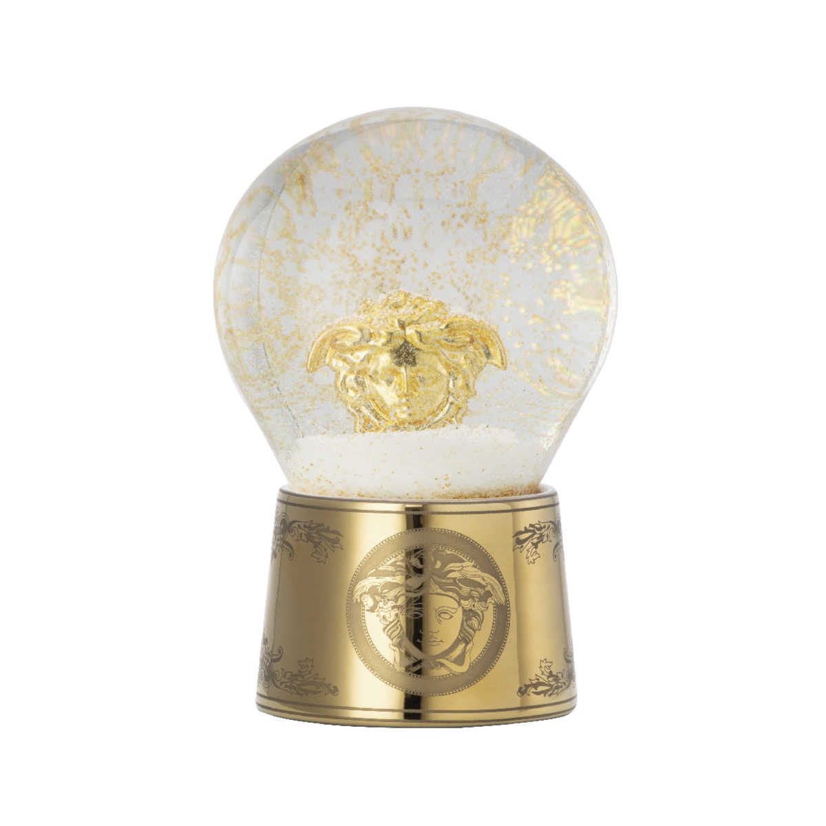 Rosenthal Versace Golden Medusa Schneekugel 12 cm