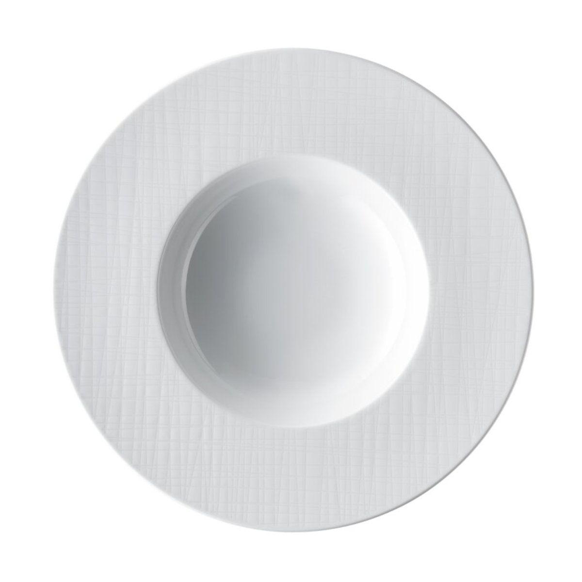 Rosenthal Mesh Weiß Teller tief - Fahne 28 cm