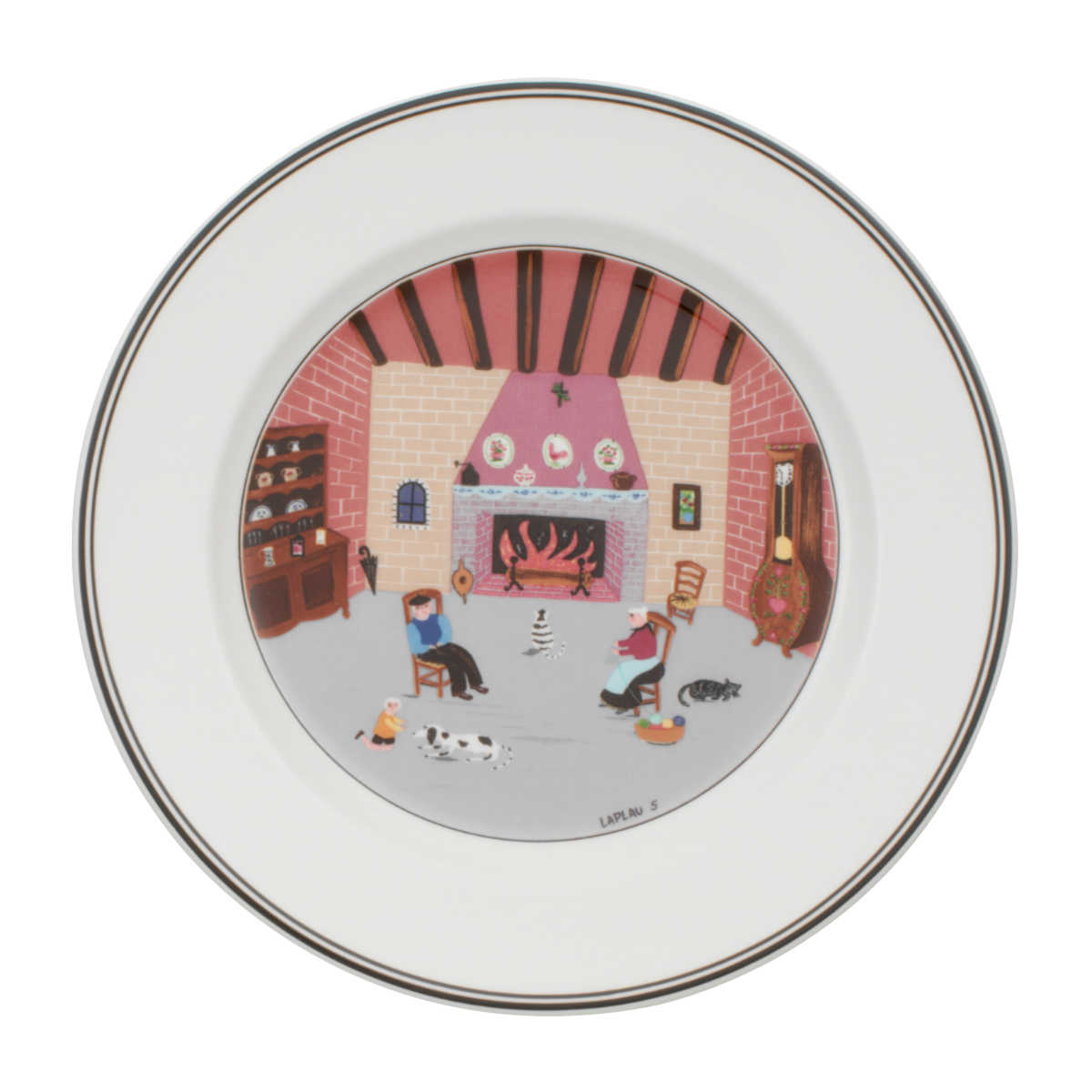 Villeroy & Boch Design Naif Frühstücksteller Kamin 21 cm