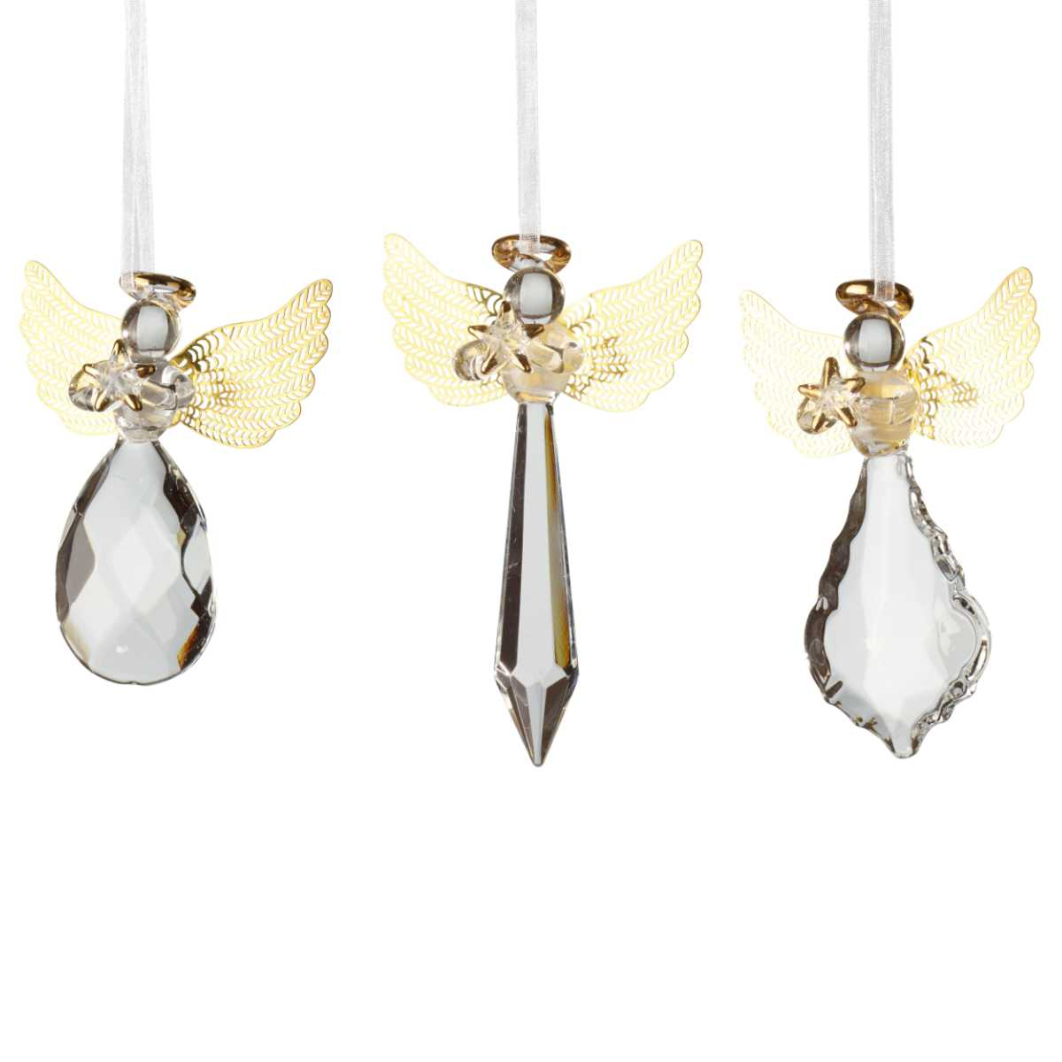 Villeroy & Boch Winter Collage Accessoires Glashänger Engel Set 3-tlg.