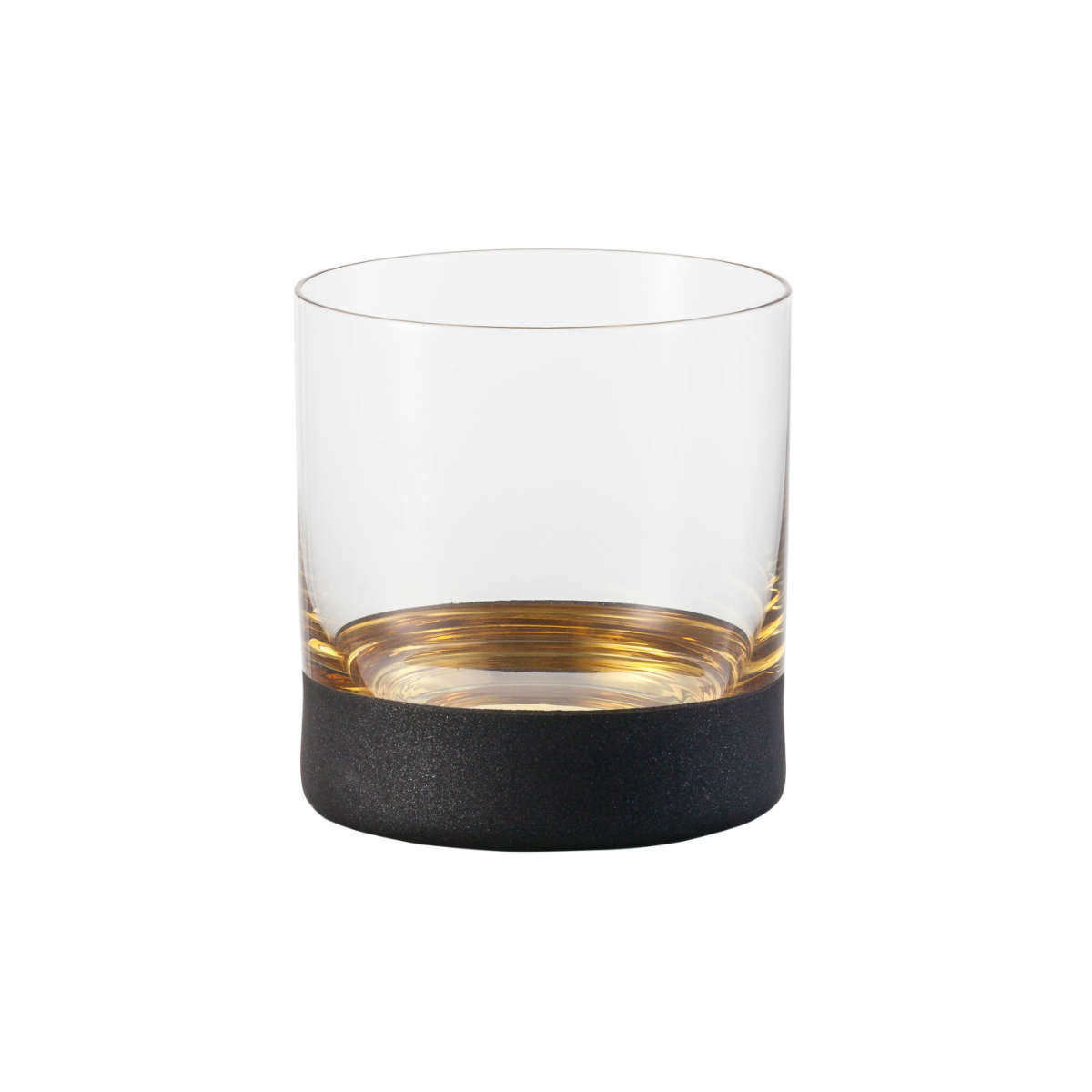 Eisch Cosmo schwarz gold Whisky Glas 0,40 L