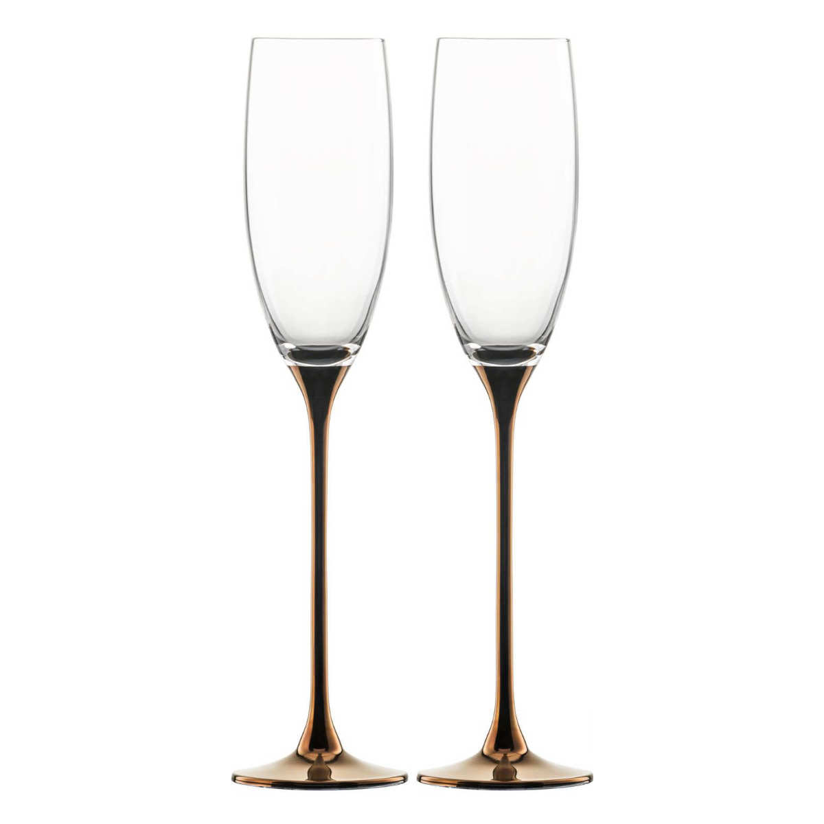 Eisch Champagner-Exklusiv - Geschenkset Sektgläser kupfer im Geschenkkarton 2-tlg. / 180 ml