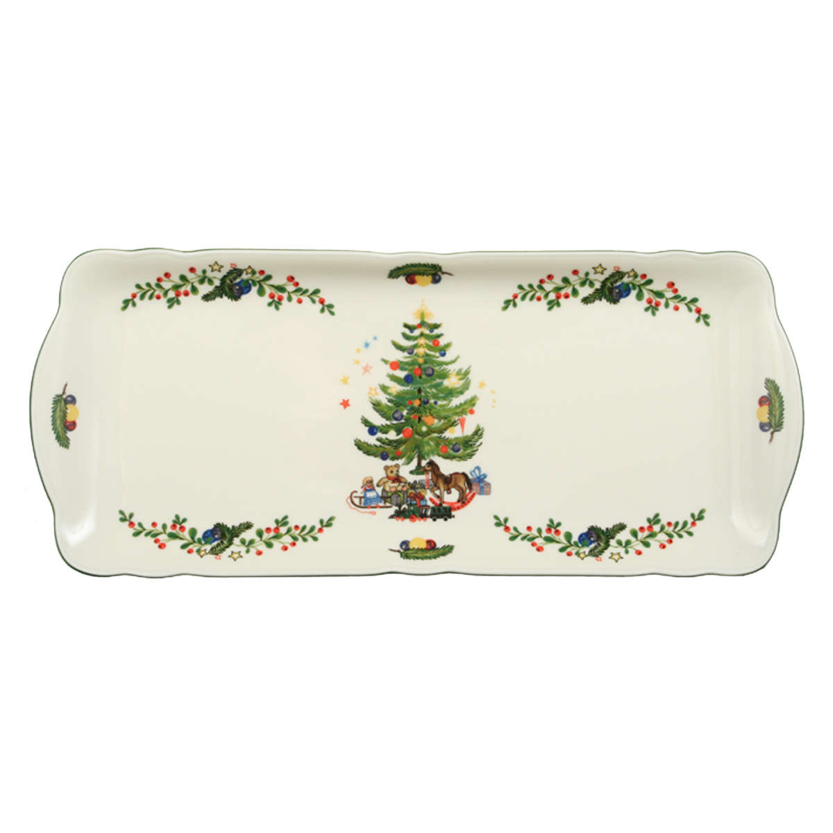 Seltmann Weiden Marie-Luise Weihnachten Kuchenplatte eckig 35 cm