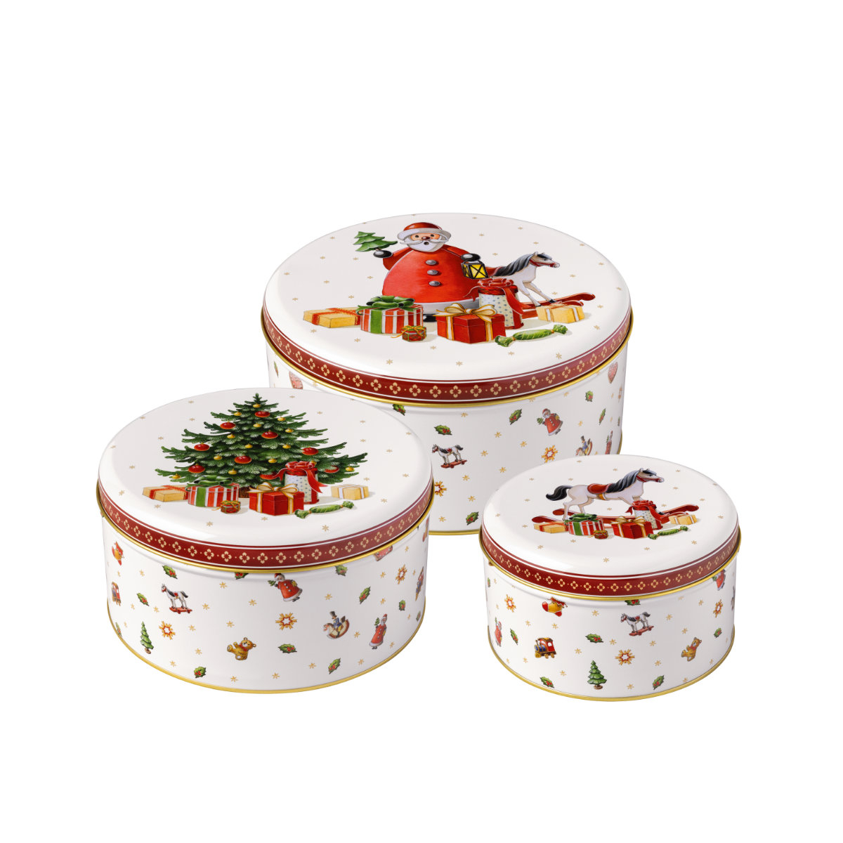 Villeroy & Boch Winter Collage Accessoires Keksdosen Set 3-tlg.