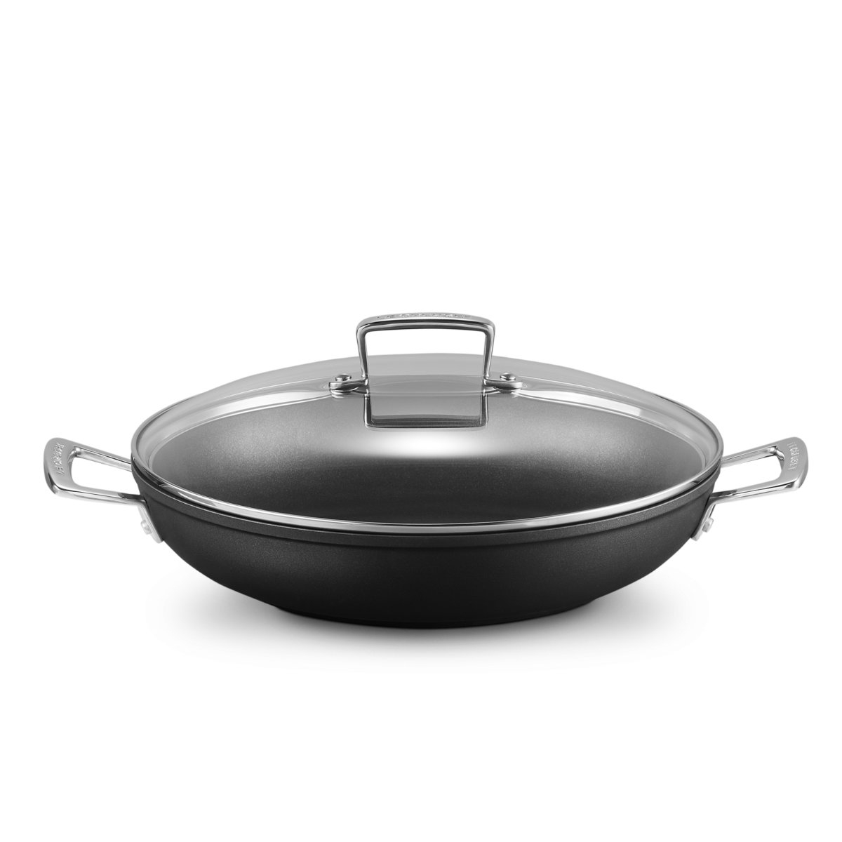 Le Creuset Aluminium-Antihaft-Pfannen Aluminium Profipfanne mit Glasdeckel 30 cm