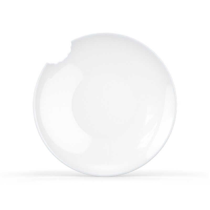 TV Tassen Tiefe Teller / Suppenteller mit Biss 2er Set 24 cm