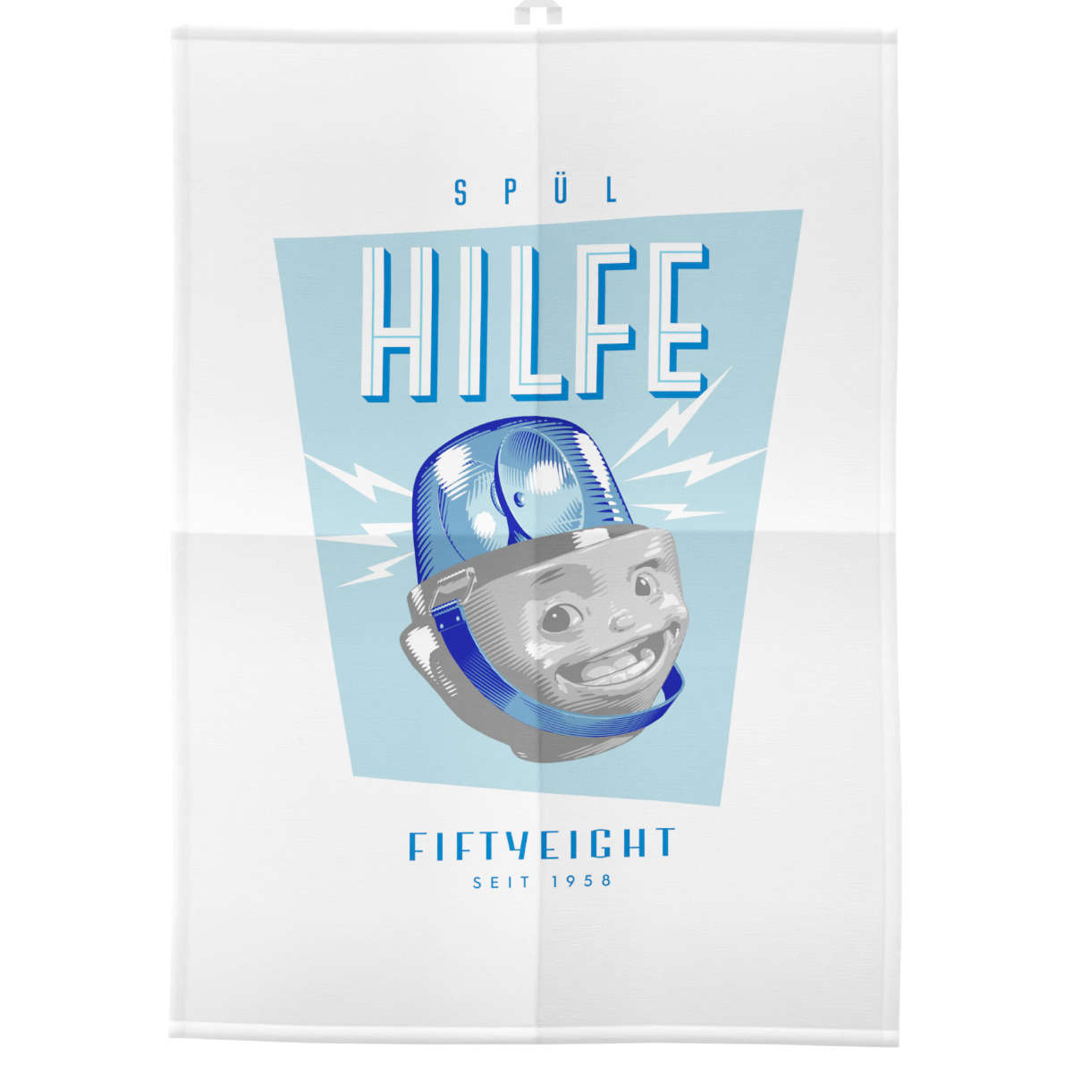 TV Tassen Geschirrtuch 'Spül-Hilfe' 50x70 cm