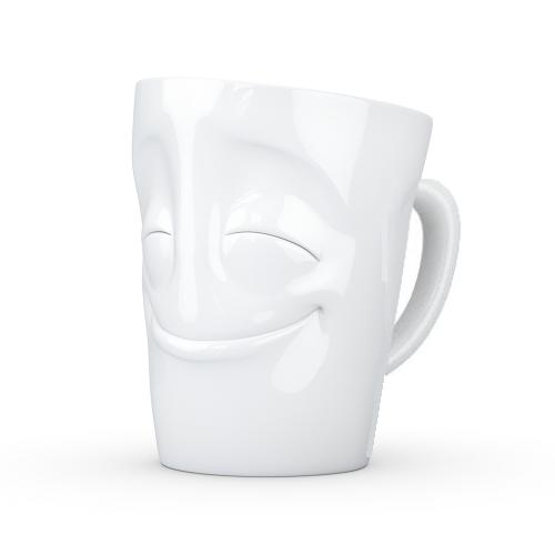 TV Tassen Henkeltasse weiß vergnügt 0,35 l