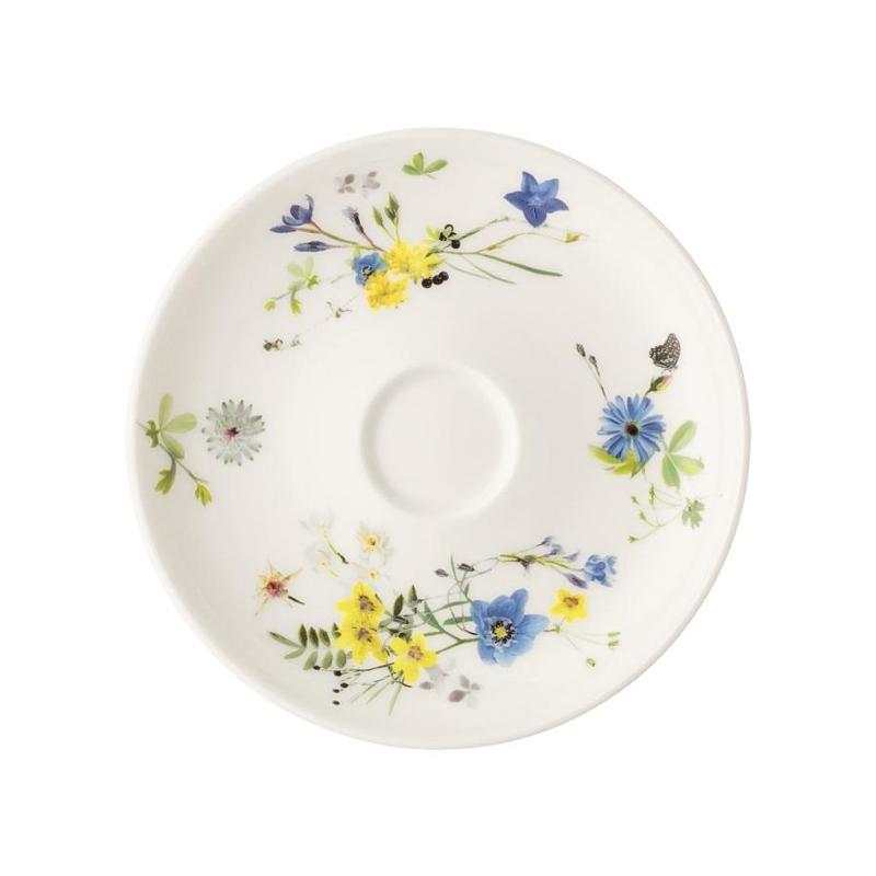 Rosenthal Brillance Fleurs des Alpes Espresso-Untertasse Coup 11 cm