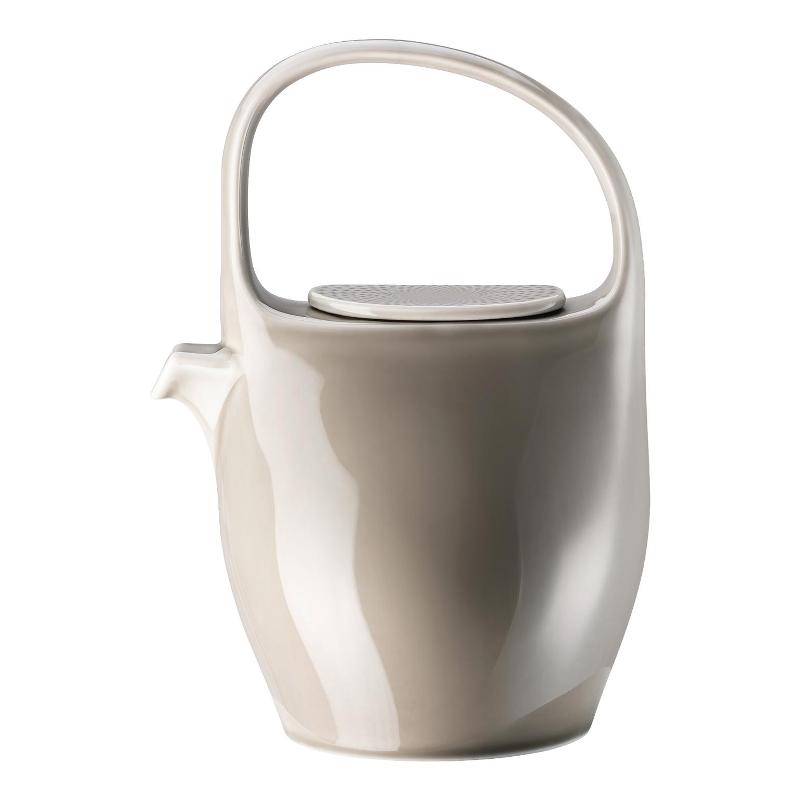 Rosenthal Junto Pearl Grey - Porzellan Teekanne 6 Personen 1,30 L