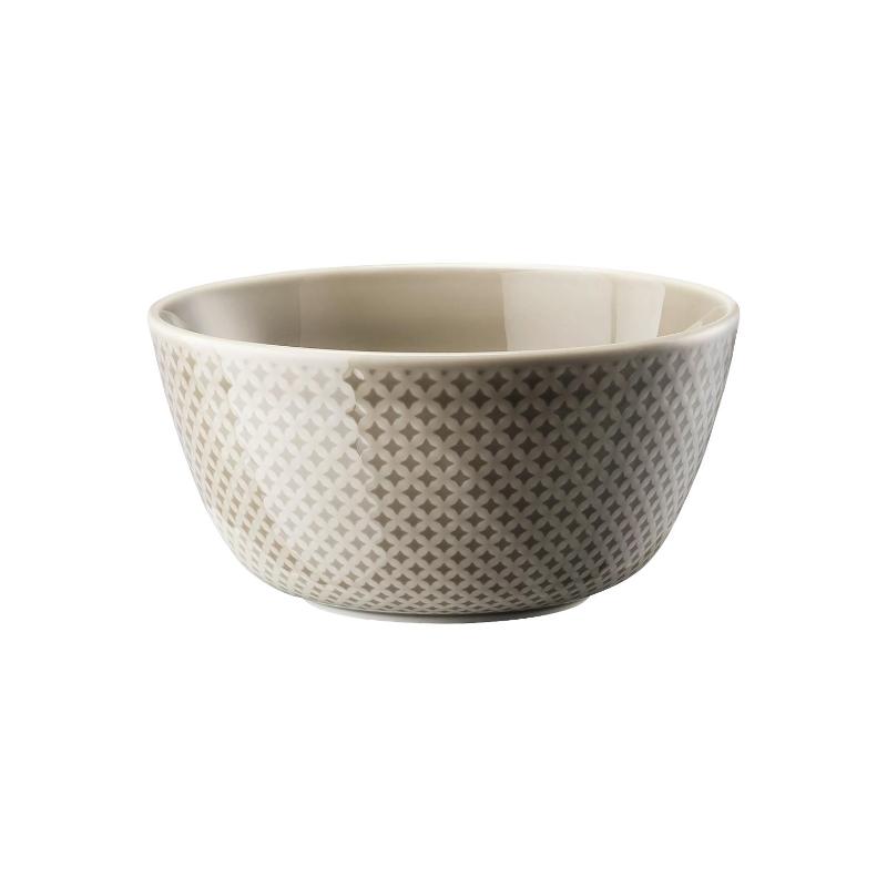 Rosenthal Junto Pearl Grey - Porzellan Müslischale 14 cm / 0,62 L