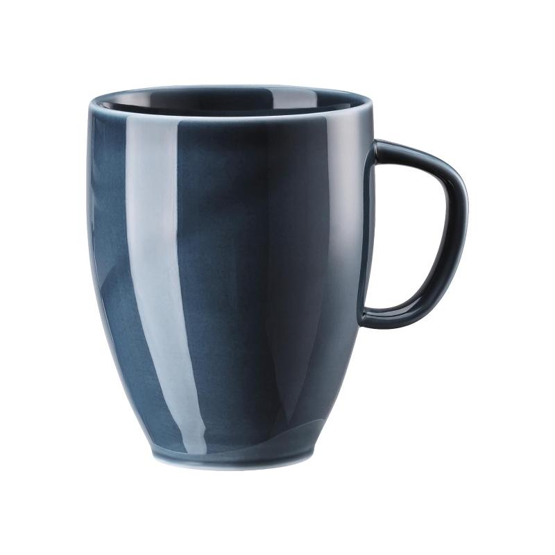 Rosenthal Junto Ocean Blue - Porzellan Becher mit Henkel 0,38 L