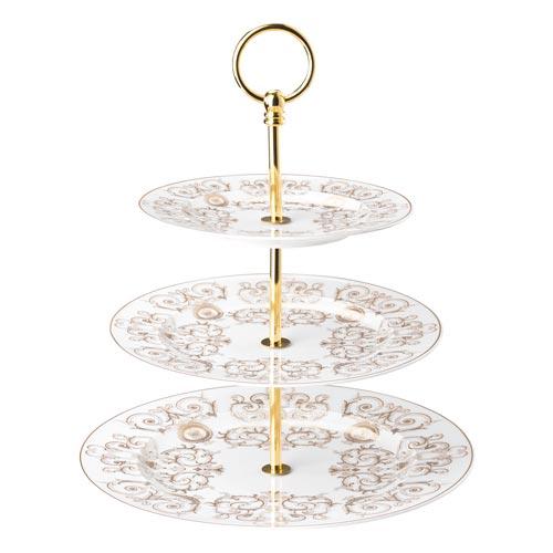 Rosenthal Versace Medusa Gala Etagere 3-tlg. Teller 18-22-27 cm