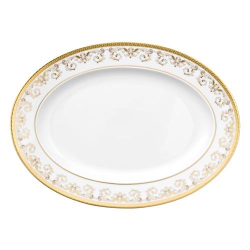 Rosenthal Versace Medusa Gala Gold Platte 34 x 24,5 cm