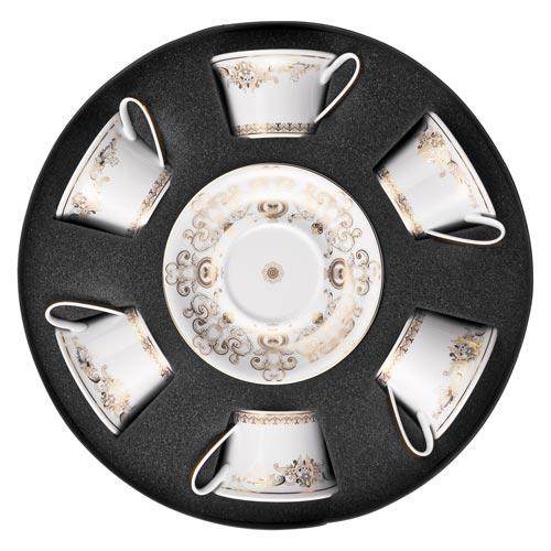 Rosenthal Versace Medusa Gala Gold Set 6 Teetassen 0,22 L