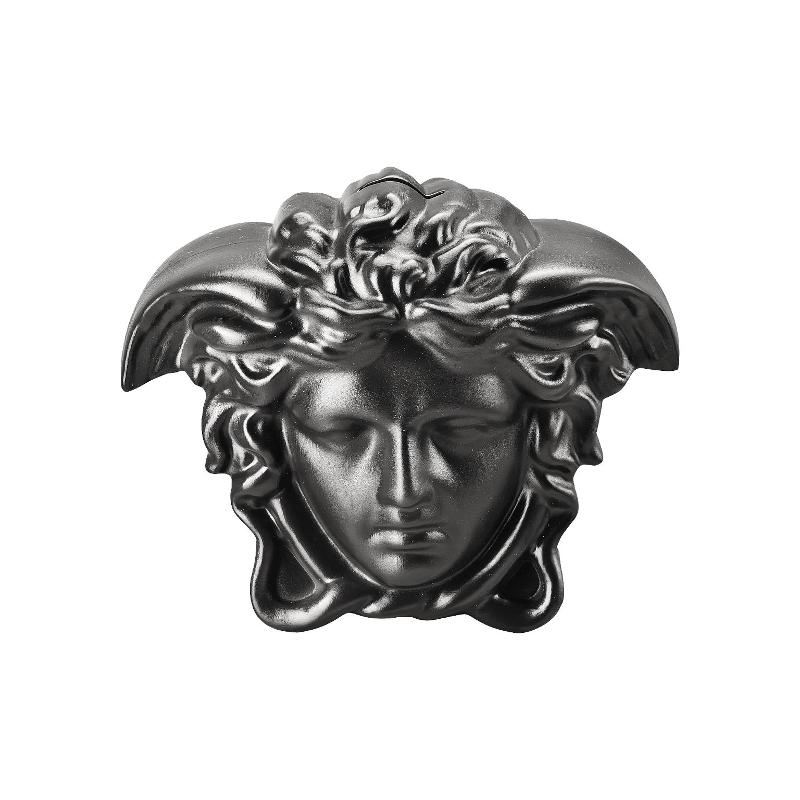 Rosenthal Versace Break the bank Spardose Medusenkopf black 18x12x14,5 cm