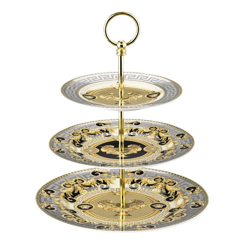 Rosenthal Versace Prestige Gala Etagere 3-tlg. 18-22-27 cm