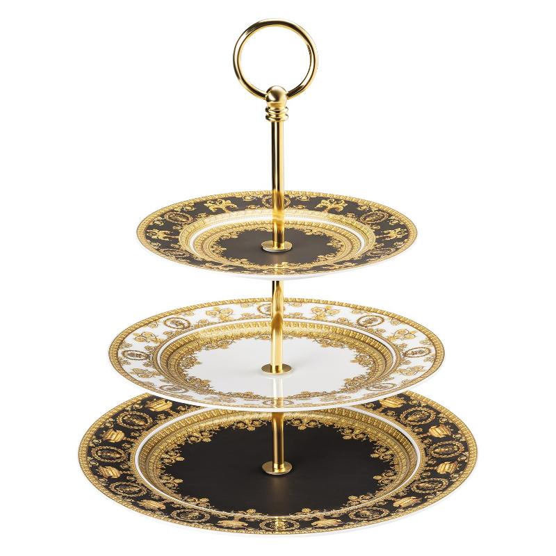 Rosenthal Versace I love Baroque Etagere 3-tlg. Teller 18-22-27 cm