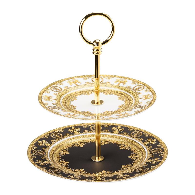 Rosenthal Versace I love Baroque Etagere klein 2-tlg. Teller 18-22 cm