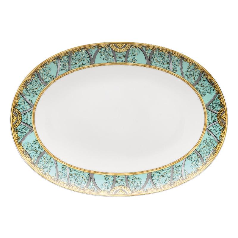 Rosenthal Versace La Scala del Palazzo - Verde Platte 33 cm