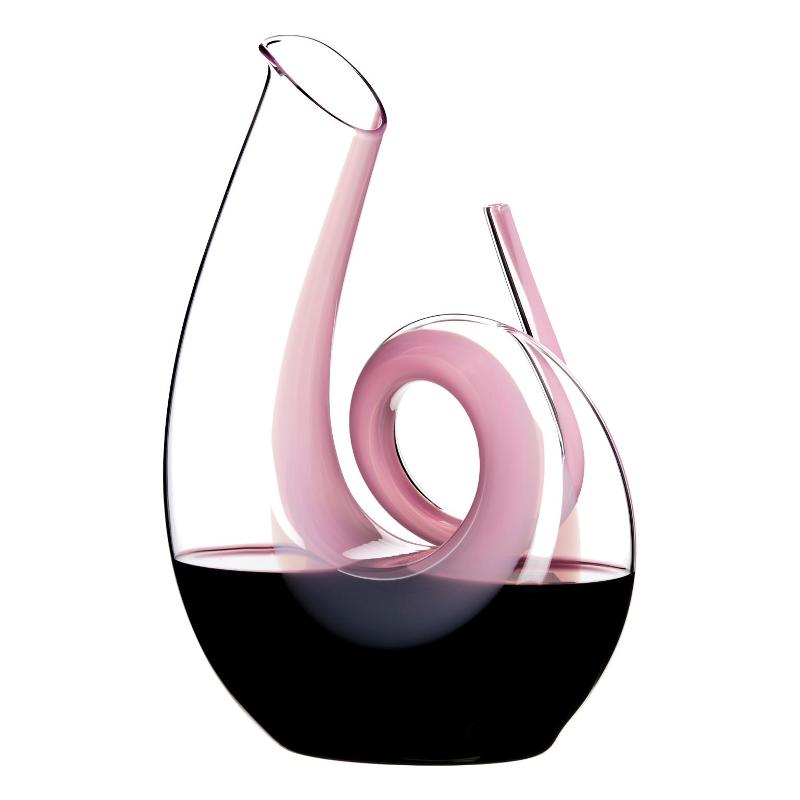 Riedel Dekanter Curly pink 1400 ccm