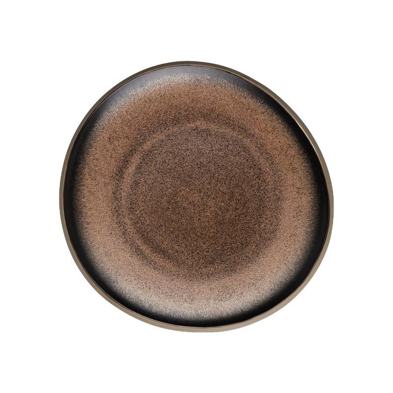 Rosenthal Junto Bronze - Steinzeug Teller flach 16 cm
