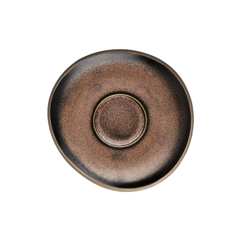 Rosenthal Junto Bronze - Steinzeug Espresso-Untertasse 11 cm
